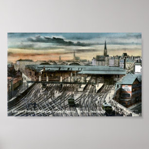 Print - Newcastle-upon-Tyne Railway Junction