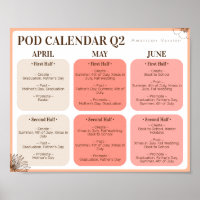 Print on Demand Create Promote 2nd Quarter Poster