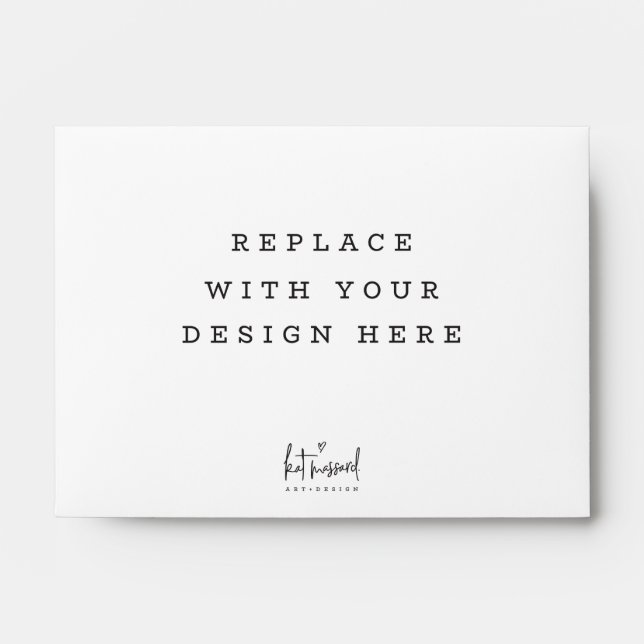 PRINT ORDER  4.75 x 6.5 inch A6 lanscape Envelope (Front)
