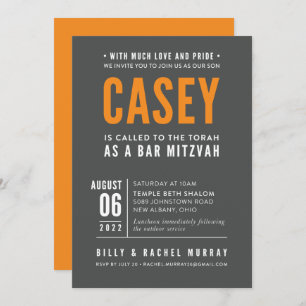 PRINT ORDER for Rachel - Casey's Bar Mitzvah Invitation