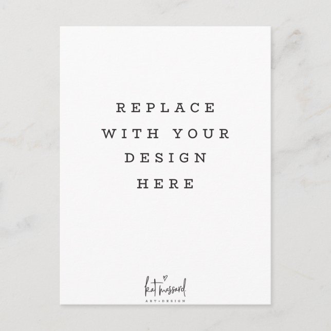 PRINT ORDER vertical tall portrait Postcard (Front)