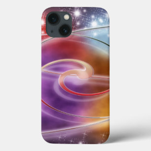 print pattern background design colourful diy iPhone 13 case