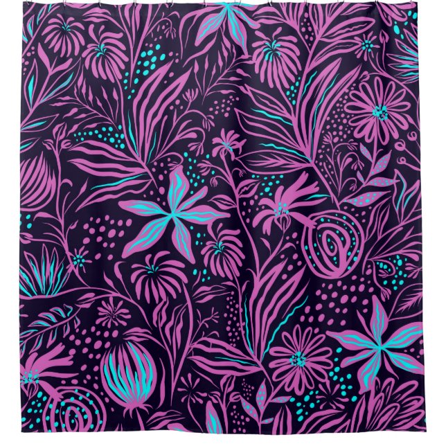 Print pattern sheets drawing shower curtain (Front)