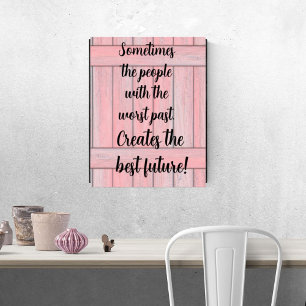 Print Poster Pink Black Saying Best Future