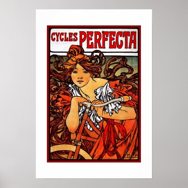 Print Retro Artist Mucha Image (Front)