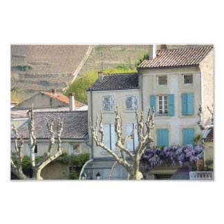 PRINT - Rural village scene France
