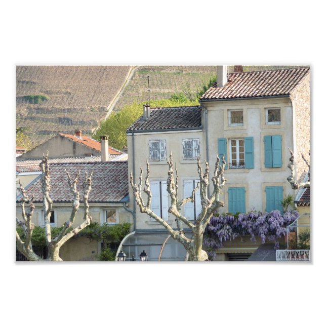 PRINT - Rural village scene France (Front)