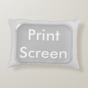 Print-Screen Key Decorative Cushion