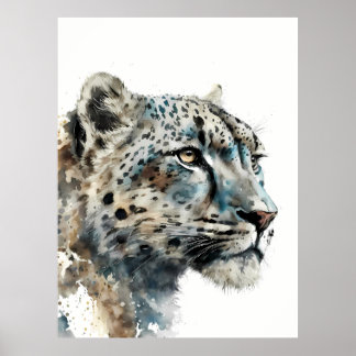 Print Snow Leopard Wall Art