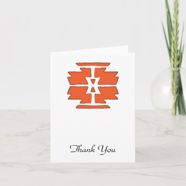 Print - Southwest Indian Design Thank You Card (Front)