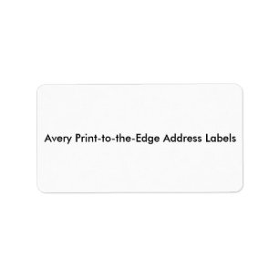 Print-to-the-Edge Address Labels