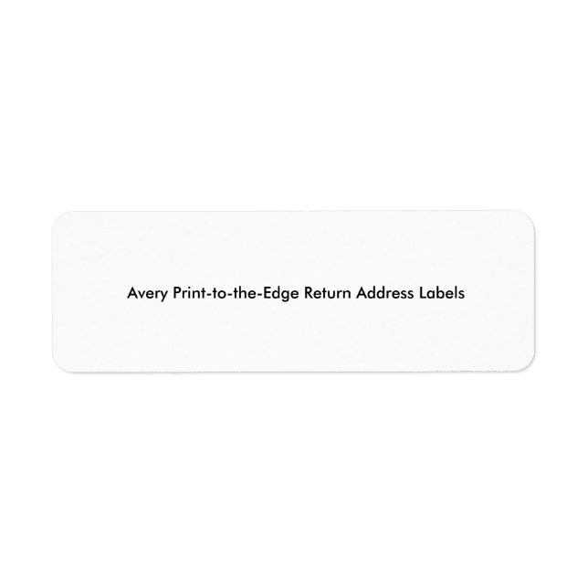 Print-to-the-Edge Return Address Labels (Front)