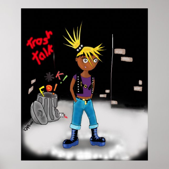 Print "Trash Talk" - by Kev Moore (Front)