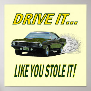 Print with "DRIVE IT!..." design