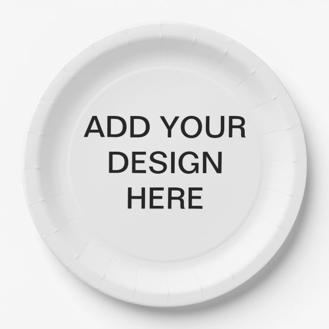 Print your Design on Paper Plate (Front)