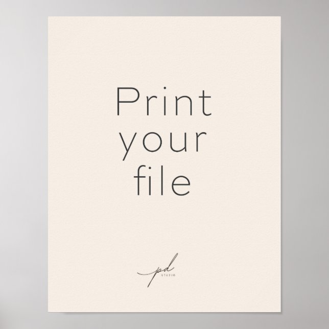 PRINT YOUR FILE: Poster or Framed Poster (Front)