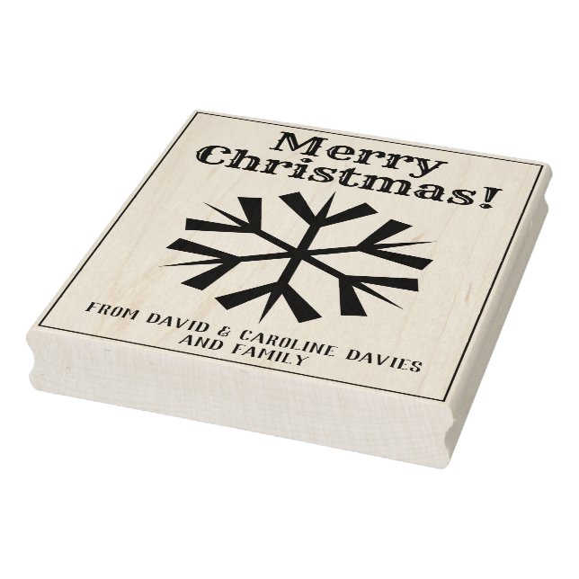 Print Your Own Christmas Cards Rubber Stamp (Stamp)