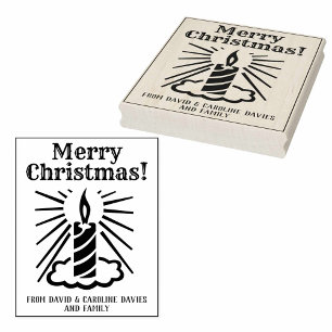 Print Your Own Christmas Cards Rubber Stamp