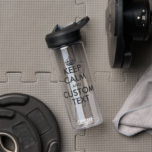 Print your own funny Keep Calm meme Water Bottle (Gym)