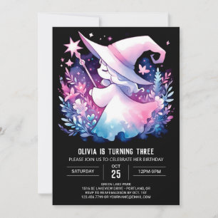 Printable Adorable Wizard Birthday Invitation