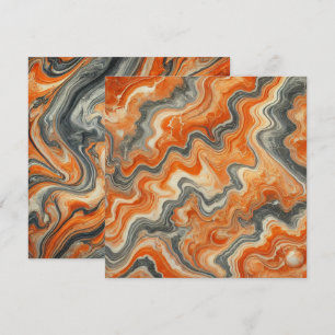Printable Autumnal Marble Pumpkin Spice Scrapbook Invitation