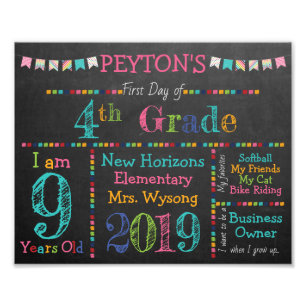 Printable Back to School Signs - All Grades Custom