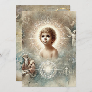 Printable Biblical Prophecy of Jesus Scrapbook Invitation