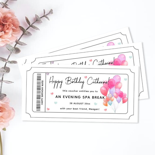 Printable Birthday Gift Voucher Print Home Event Card (Creator Uploaded)
