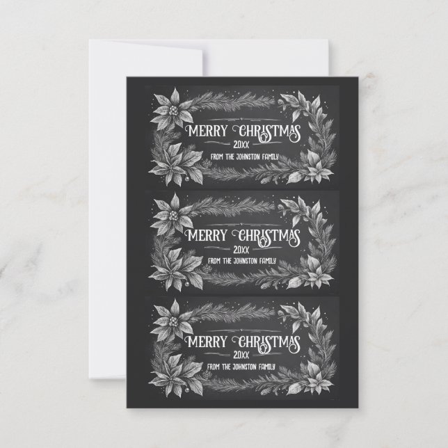 Printable Christmas Gift Labels Invitation (Front)