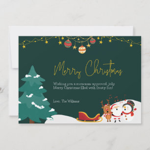 Printable Custom Christmas Card
