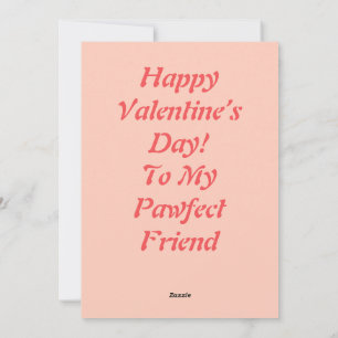 Printable Customisable Retro Valentine’s Day Puppy Holiday Card