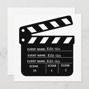 Printable Customized Movie Clapboard Template
