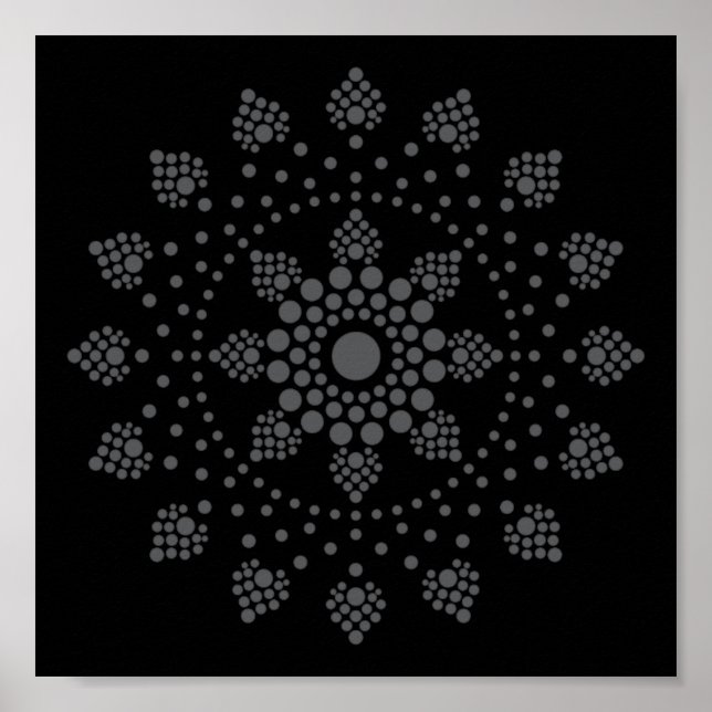 Printable Dot Your Own Mandala Template Poster (Front)