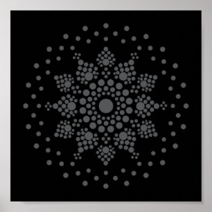 Printable Dot Your Own Mandala Template Poster