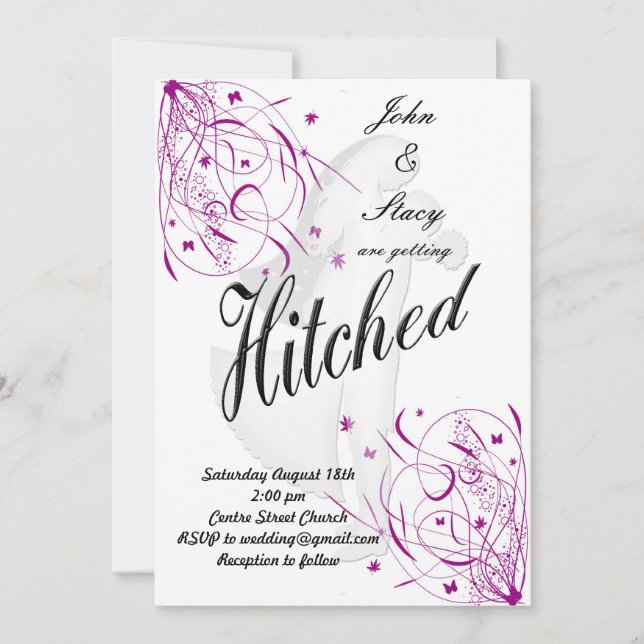 Printable Elegant Wedding Invite (Front)