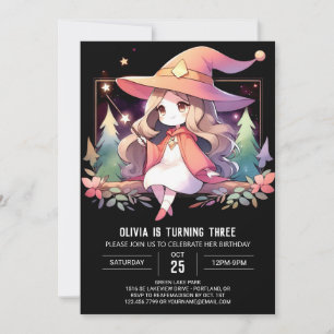 Printable Fantasy Wizard Birthday Invitation