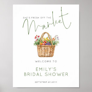  Printable Fresh off Market Welcome Bridal Shower Poster