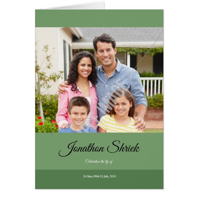 Printable Funeral Brochure Template (Front)