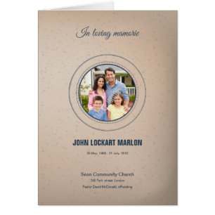 Printable Funeral Program Template