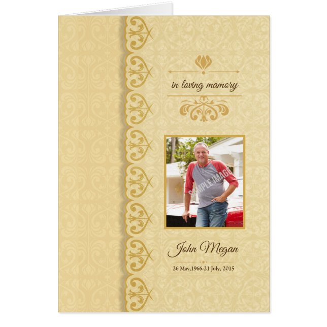 Printable Funeral Program Template (Front)