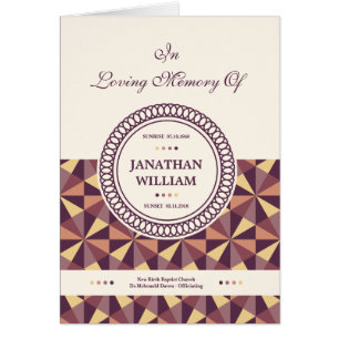 Printable Funeral Program Template