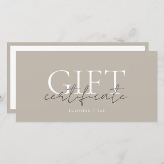 Printable Gift Card Template Easy To Customise