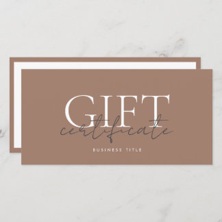 Printable Gift Card Template Easy To Customise