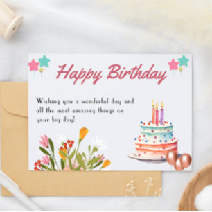 Printable Happy Birthday Card