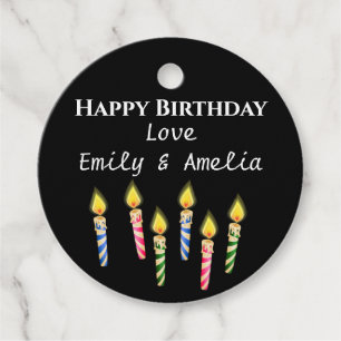 Printable Happy Birthday Gift Tag Template,