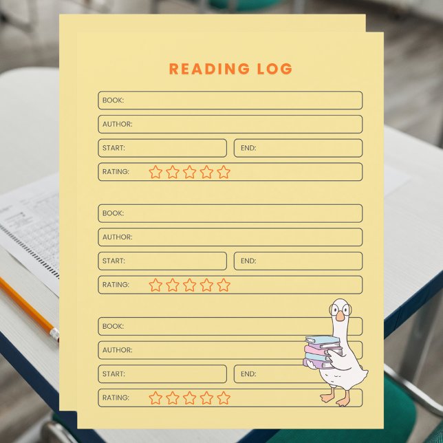 Printable Homeschool Activity Learning Reading Log (Creator Uploaded)