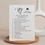 Printable Minimalist I Spy Wedding Photo Hunt Game Programme<br><div class="desc">Printable Minimalist I Spy Wedding Photo Hunt Game | photo scavenger hunt</div>