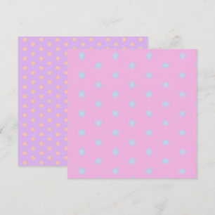 Printable Pastel Rainbow Sunbursts & Stars Paper Invitation