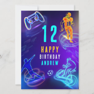 Printable Personalised Boy Birthday Card