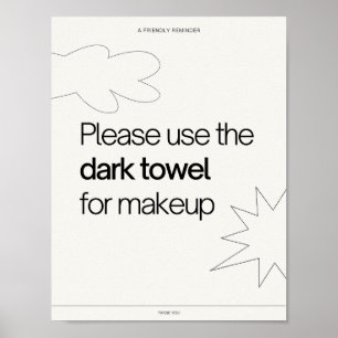 Printable reminder hostel bed & breakfast info poster